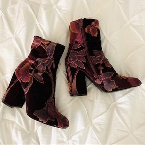 Steve Madden Patterned Velvet Boots